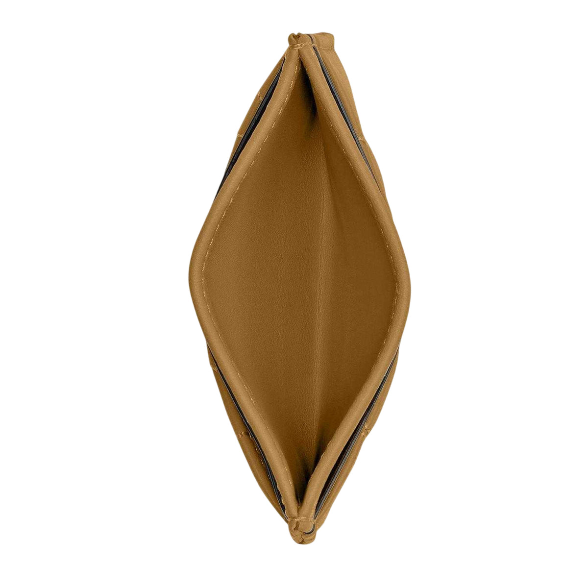 Olive - Side - Coach Quilted Leather Card Holder
