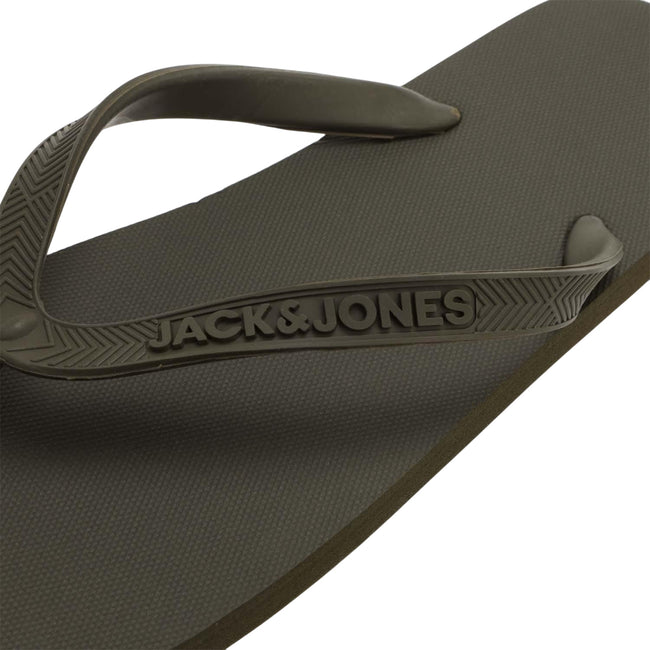 Black-Dark Grey - Lifestyle - Jack And Jones Mens Basic EVA Flip Flops