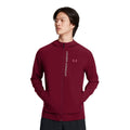 Red - Side - Under Armour Mens Outrun Track Jacket