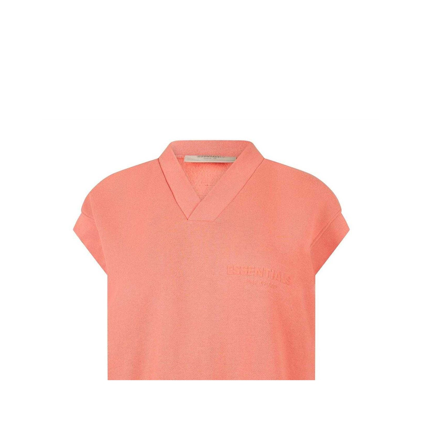 Coral - Side - Fear Of God Essentials Womens-Ladies Knitted Sweater Vest