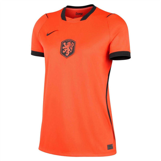 Orange-Black - Front - Nike Childrens-Kids Fifa World Cup 2026 Netherlands FC Home Shirt