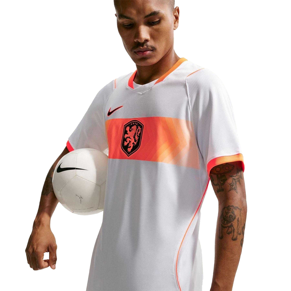 White-Orange - Pack Shot - Nike Mens Fifa World Cup 2026 Netherlands FC Away Shirt