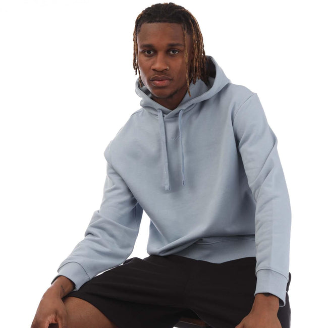 Blue - Lifestyle - Hugo Mens Dapo Logo Hoodie