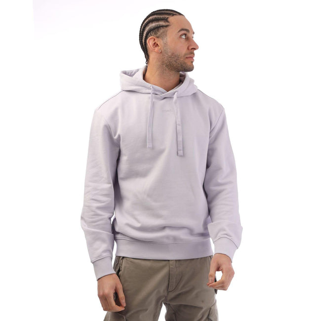 Purple - Front - Hugo Mens Dapo Logo Hoodie