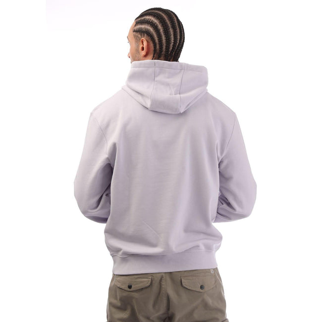 Purple - Back - Hugo Mens Dapo Logo Hoodie