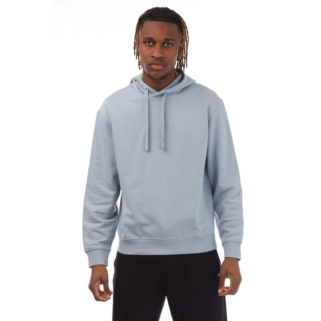Blue - Front - Hugo Mens Dapo Logo Hoodie