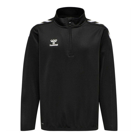 Black - Front - Hummel Mens Core XK Polyester Half Zip Sweatshirt