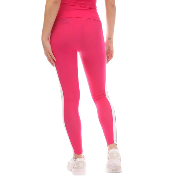 Fuchsia-White - Back - Palm Angels Womens-Ladies Leggings