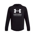 Black - Front - Under Armour Mens Rival French Terry Hoodie