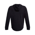 Black - Back - Under Armour Mens Rival French Terry Hoodie