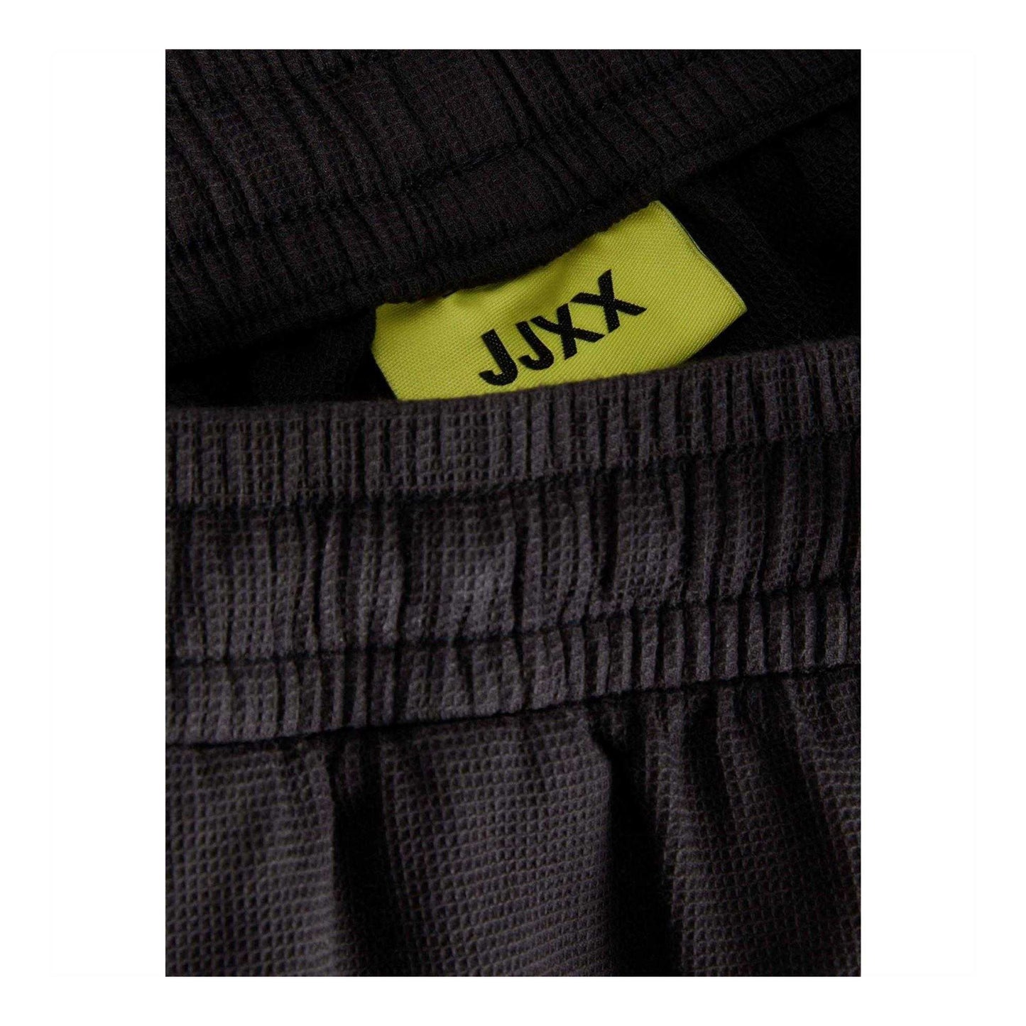 Black - Side - JJXX Womens-Ladies Waffle Shorts