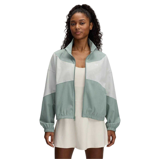 Green - Front - Under Armour Womens-Ladies Unstoppable Fleece Jacket