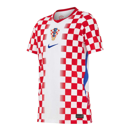 White-Red - Front - Nike Childrens-Kids 2026 Croatia Replica Football Shirt