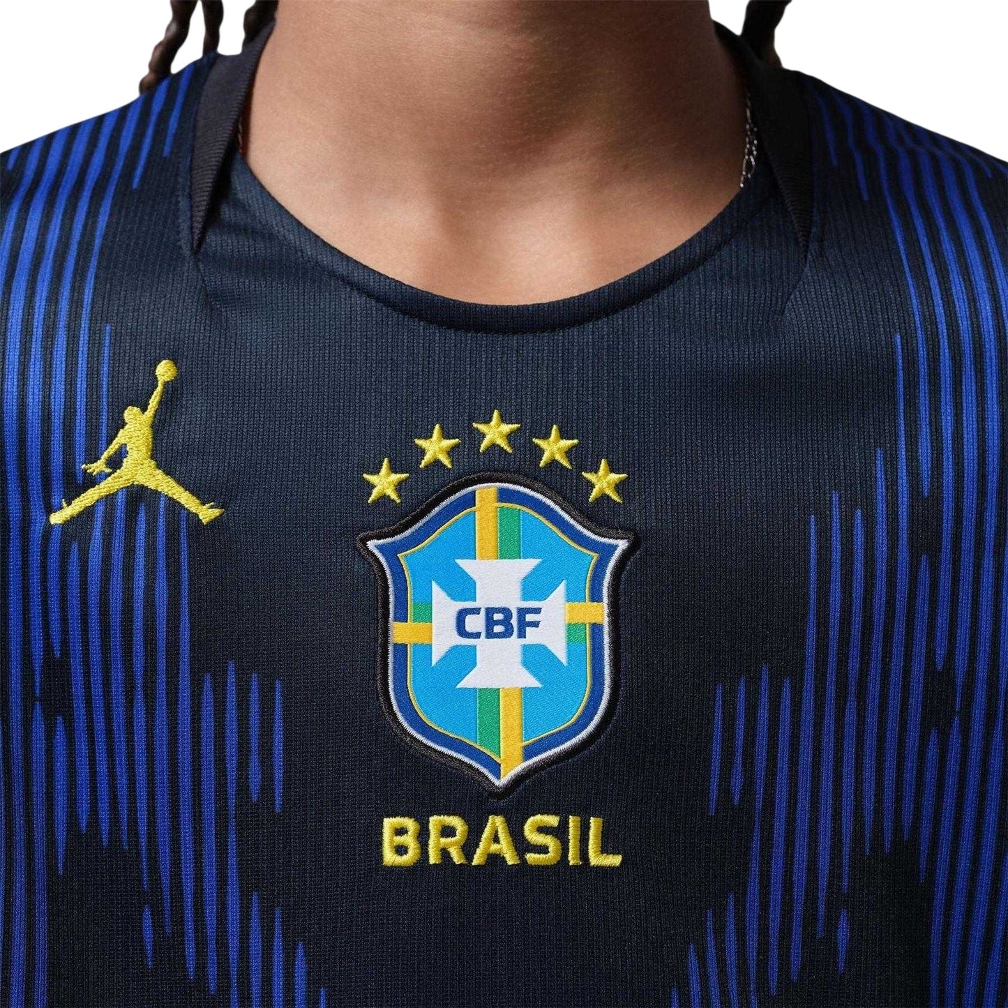 Royal Blue-White - Side - Nike Childrens-Kids World Cup 2026 Brazil Away Shirt