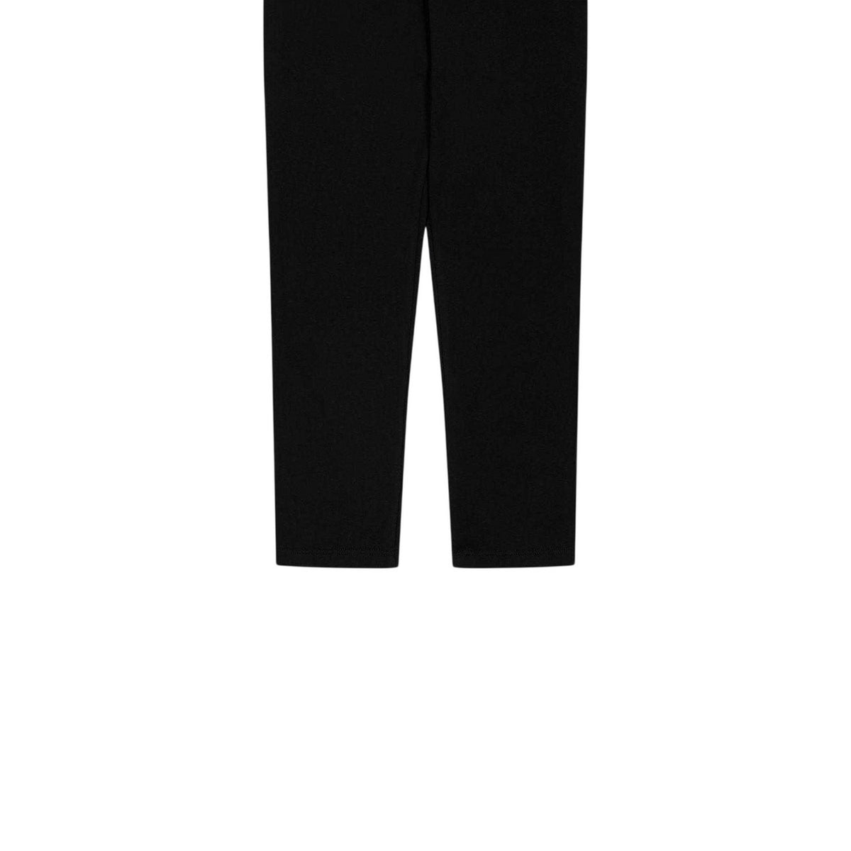 Black - Side - Versace Childrens-Kids Greca Fitted Leggings