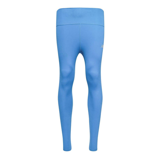 Blue - Front - New Balance Womens-Ladies Harmony Logo High Rise Leggings