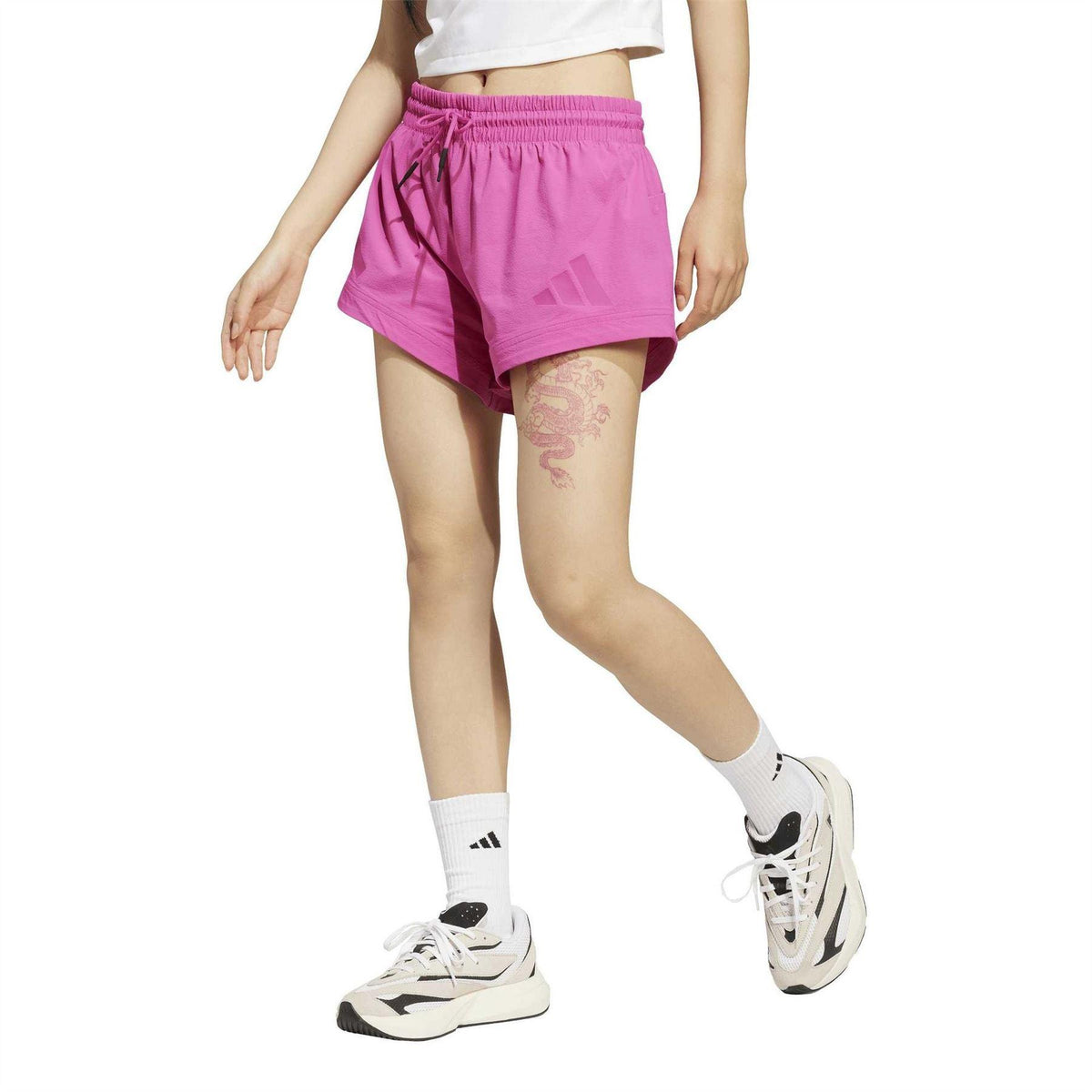 Lucid Pink - Pack Shot - Adidas Womens-Ladies Z.N.E. Fitness Shorts