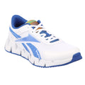 White-Blue - Front - Reebok Childrens-Kids Dynamica 2.0 Zig Zag Trainers