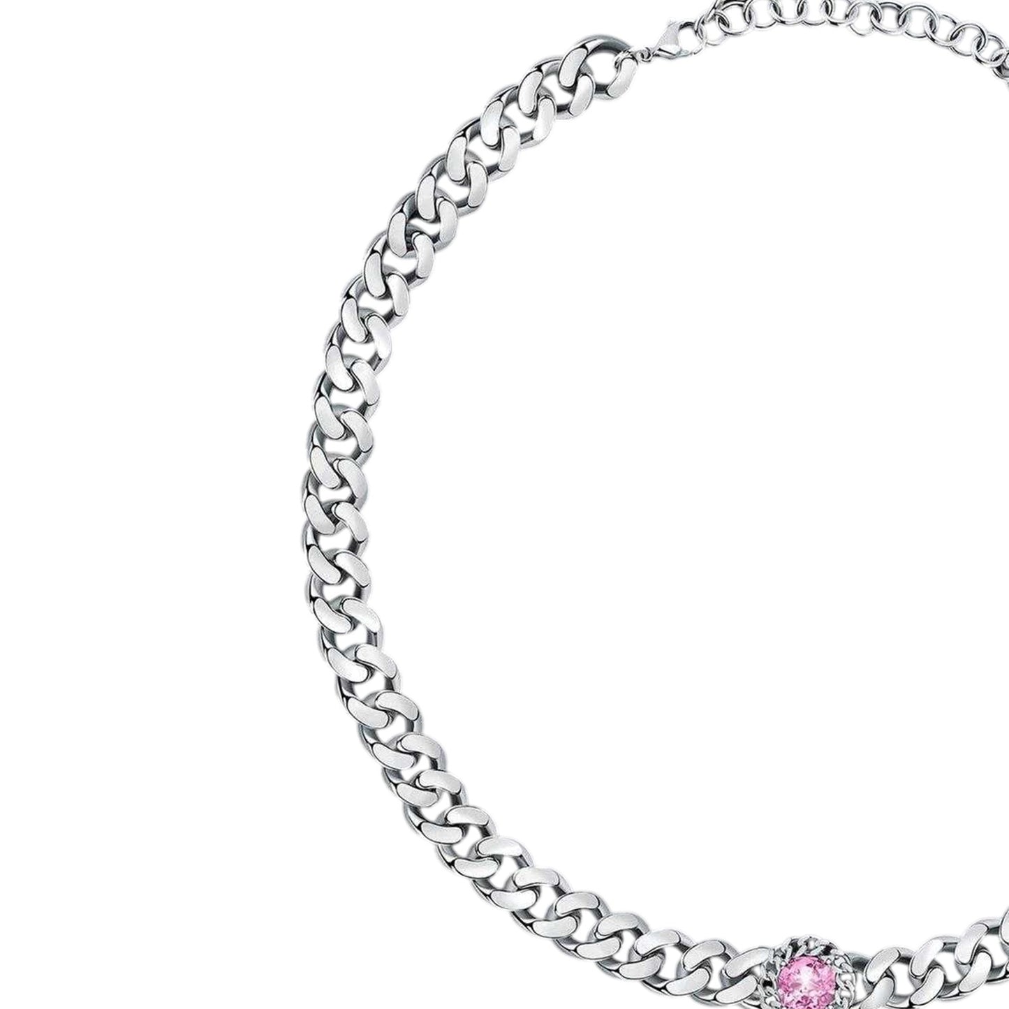 Silver-Pink - Side - Chiara Ferragni Bossy Necklace