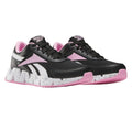 Black-Pink - Front - Reebok Childrens-Kids Dynamica 2.0 Zig Zag Trainers