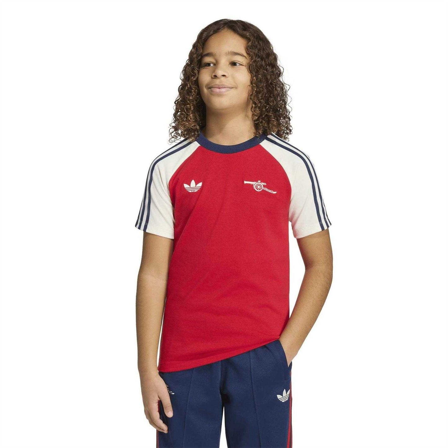 Red-White - Side - Adidas Childrens-Kids OG Arsenal FC T-Shirt