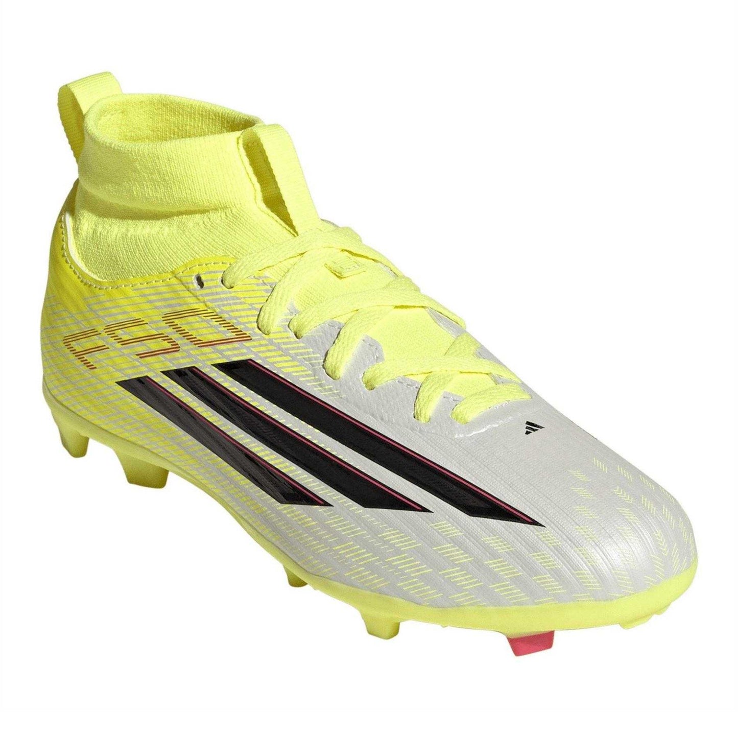 Solar Yellow - Pack Shot - Adidas Childrens-Kids League Multi Ground Football Boots