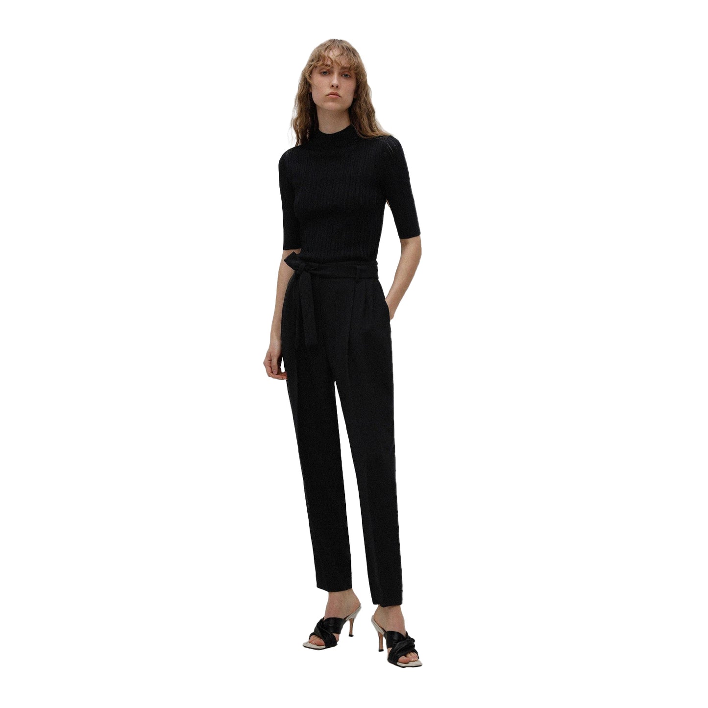 Black - Lifestyle - Hugo Womens-Ladies Shomania Sweater Top