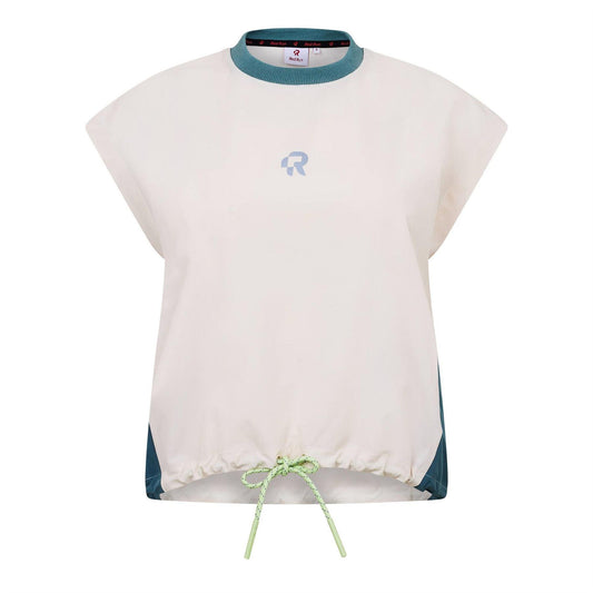 Cream - Front - Red Run Womens-Ladies Windbreaker Skyline T-Shirt