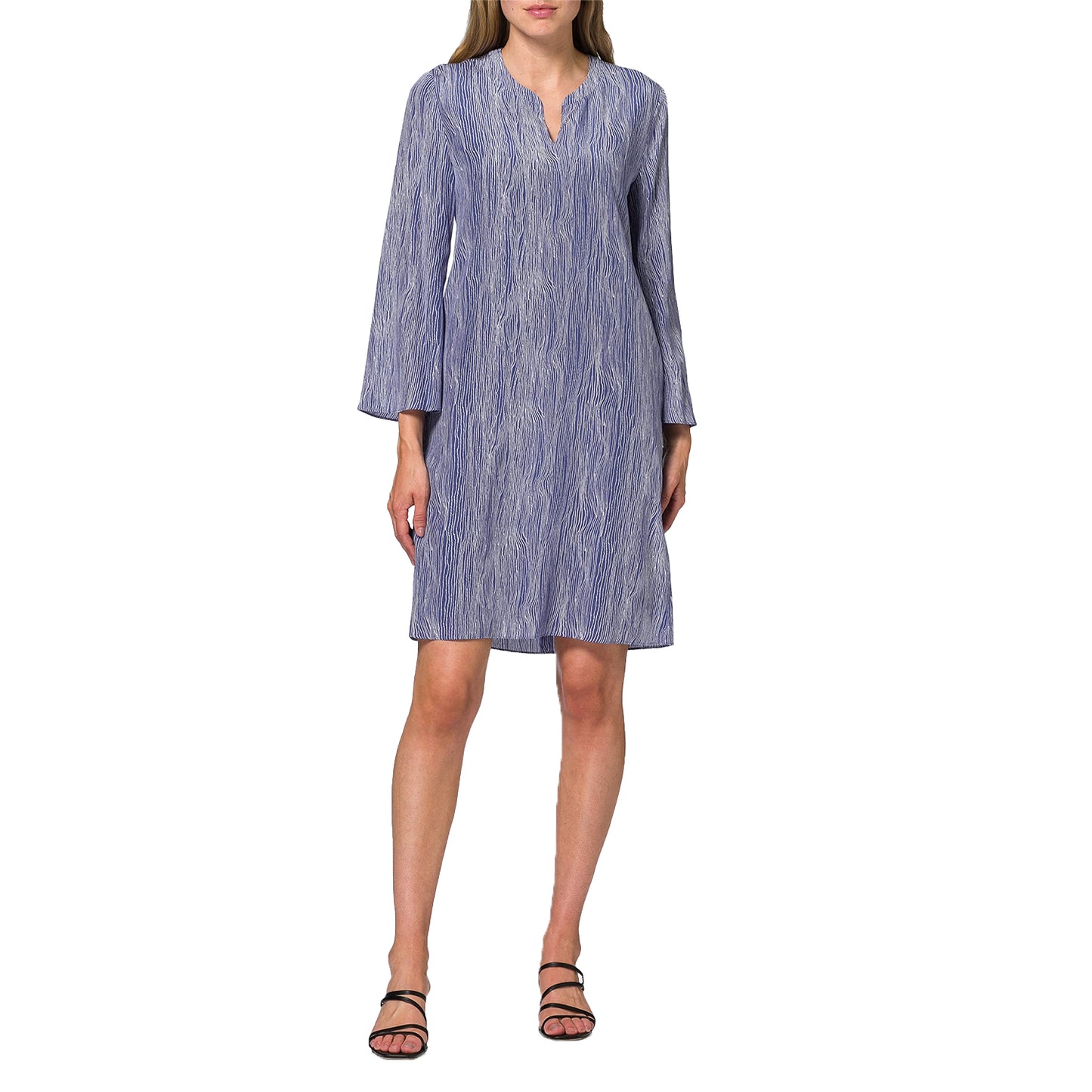 Blue - Pack Shot - Boss Womens-Ladies Aseta Dress