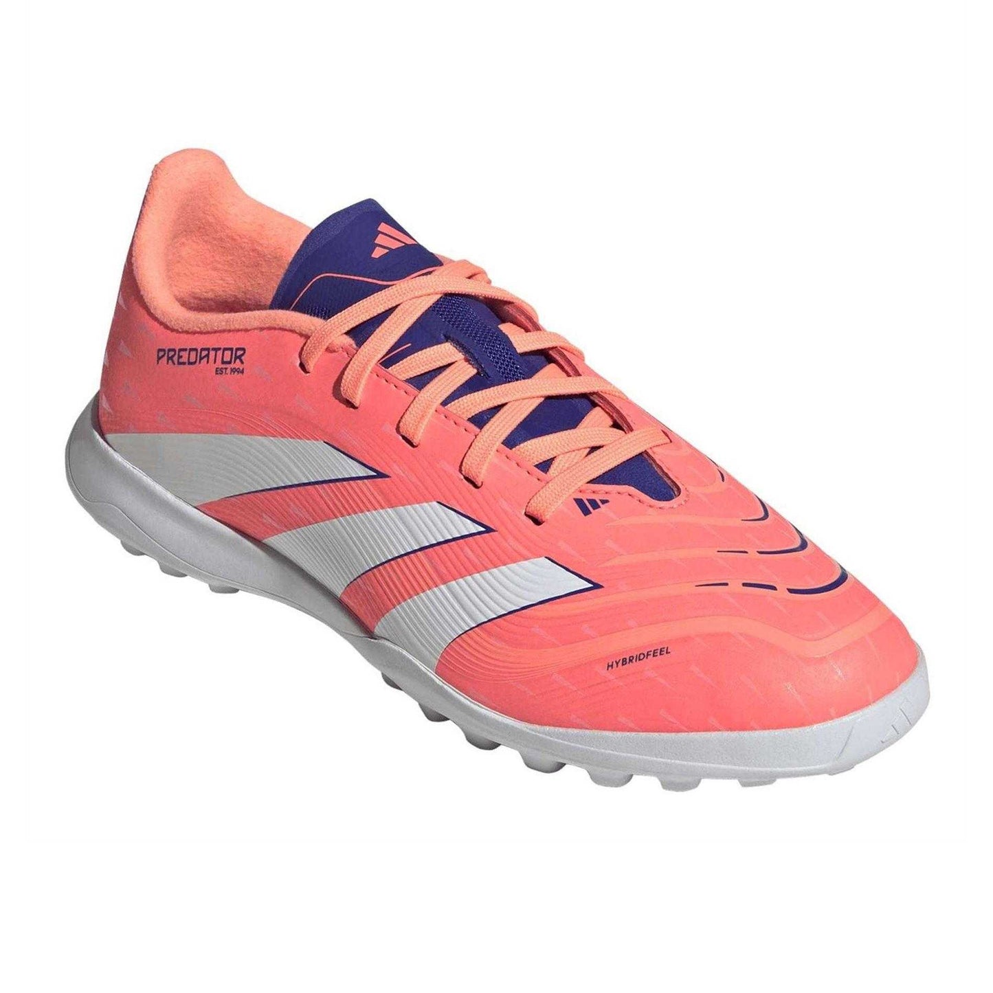 Coral - Pack Shot - Adidas Childrens-Kids Predator League 3 Stripes Football Boots