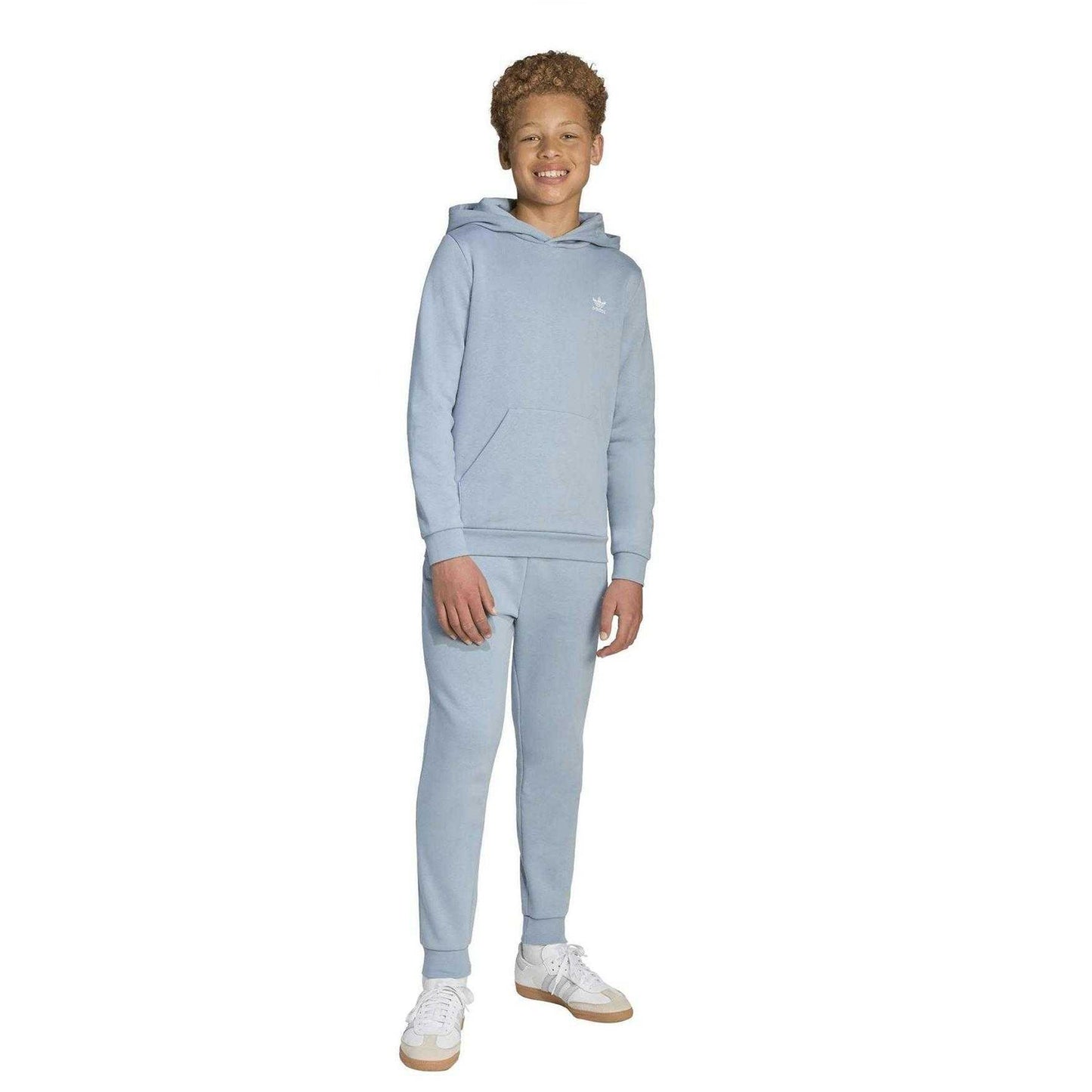 Blue - Lifestyle - Adidas Childrens-Kids Embroidered Pull-On Joggers