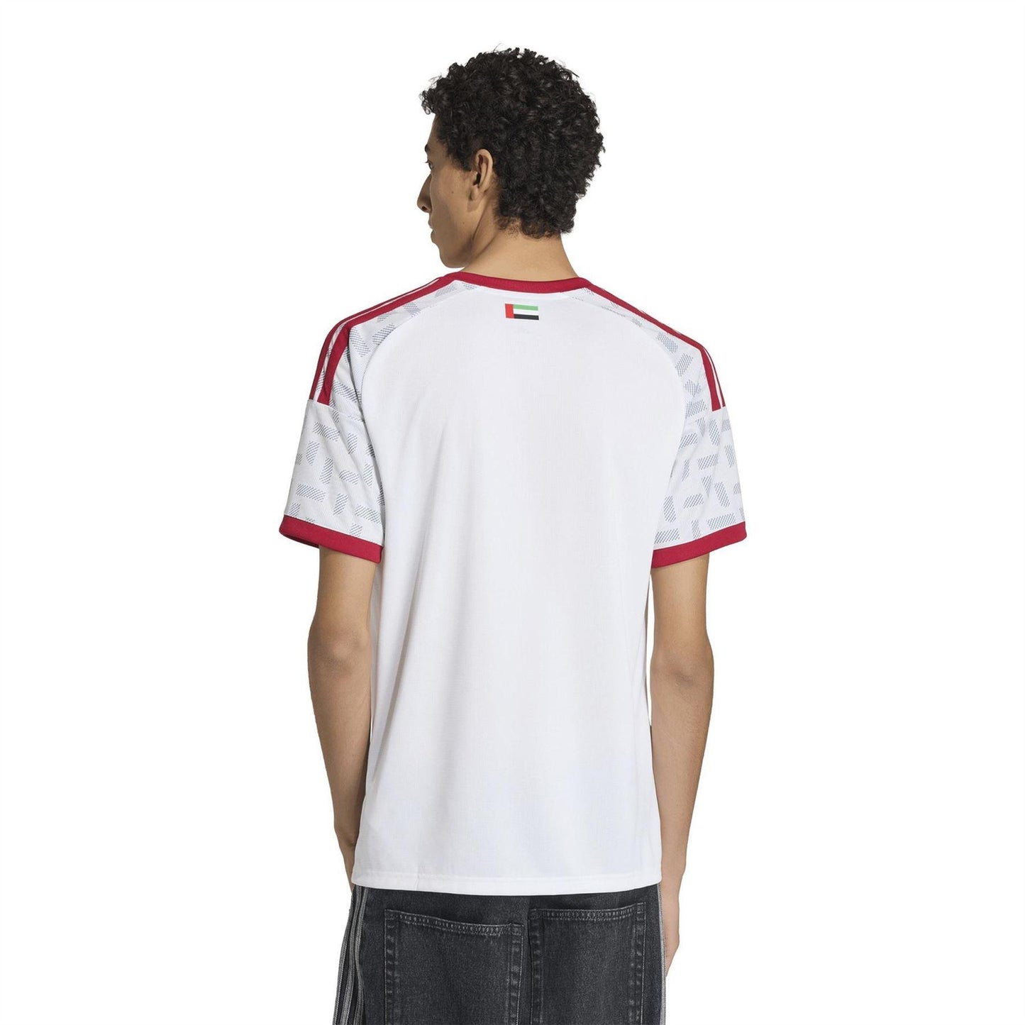 White-Red - Pack Shot - Adidas Mens 2026 UAE FA Home Shirt