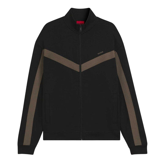 Black - Front - Hugo Mens Darti Tracksuit Top