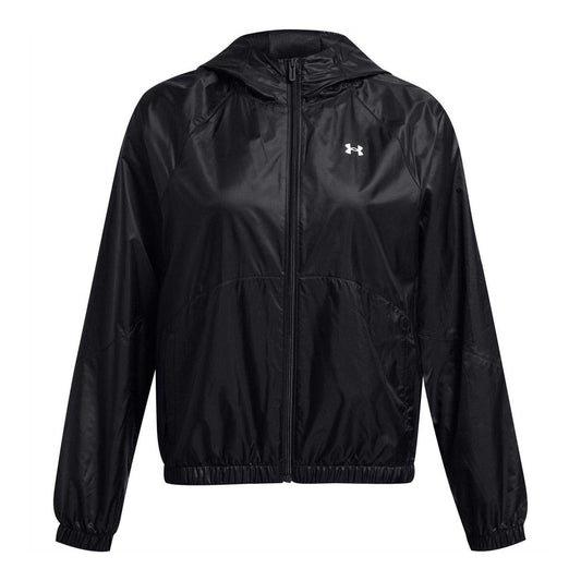 Black - Front - Under Armour Womens-Ladies Athletic Sports Windbreaker