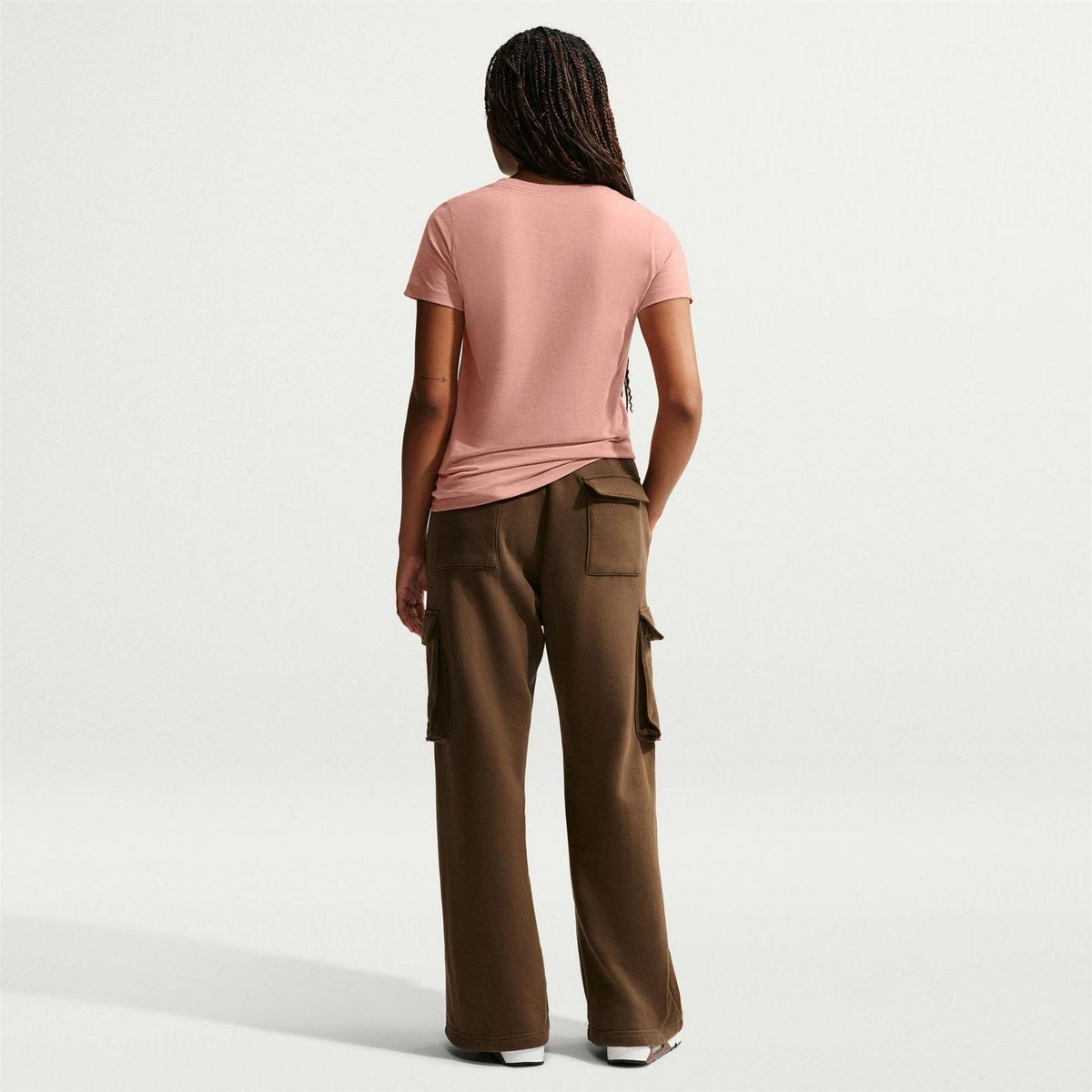 Rose Gold - Pack Shot - Nike Womens-Ladies Club V Neck T-Shirt