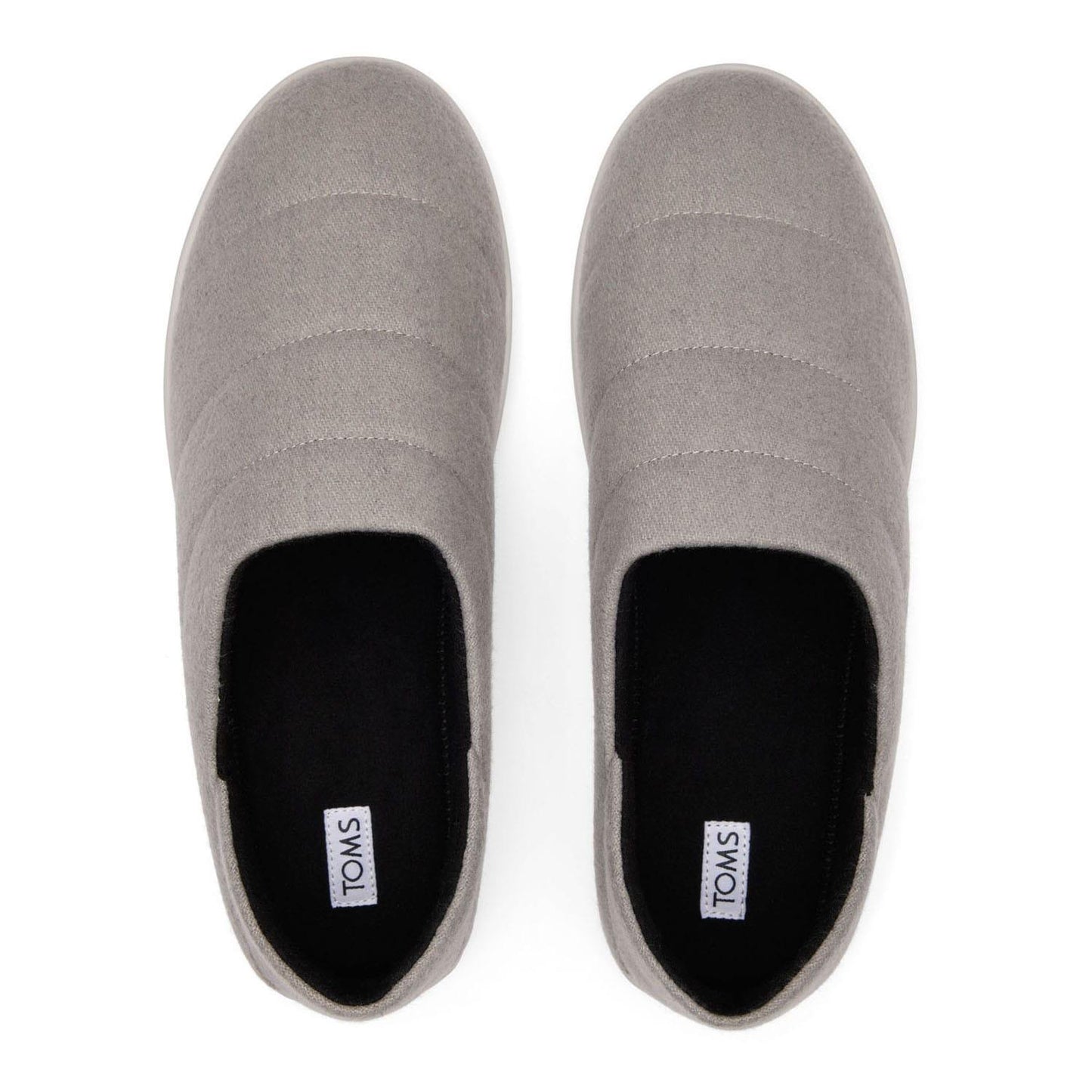 Grey - Close up - Toms Unisex Adult Ezra Slippers