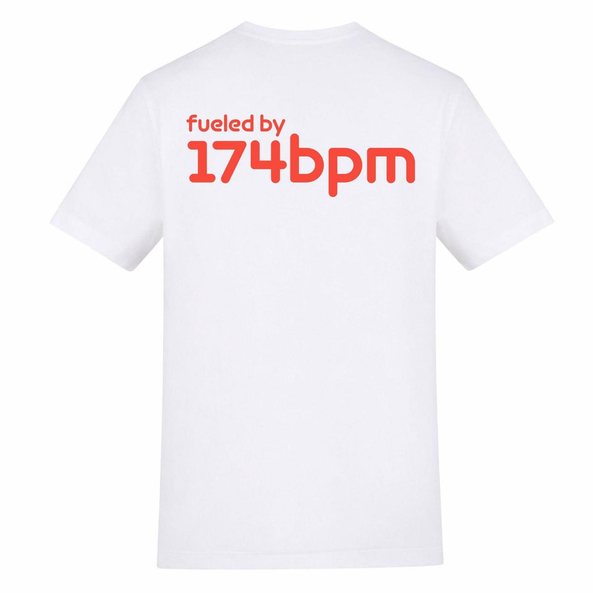 White - Back - AWD Unisex Adult 174 Bpm T-Shirt