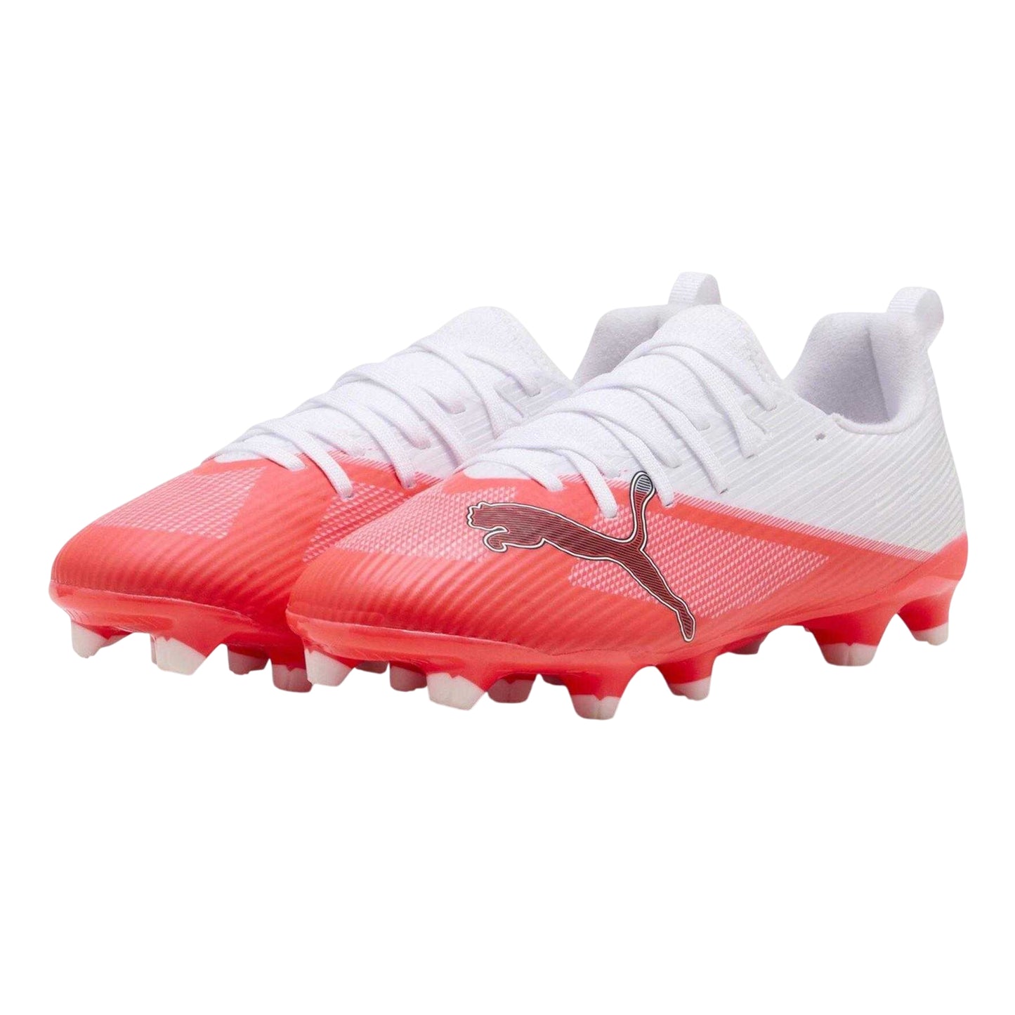 White-Red - Close up - Puma Childrens-Kids Ultra 7.3 Firm Ground Football Boots