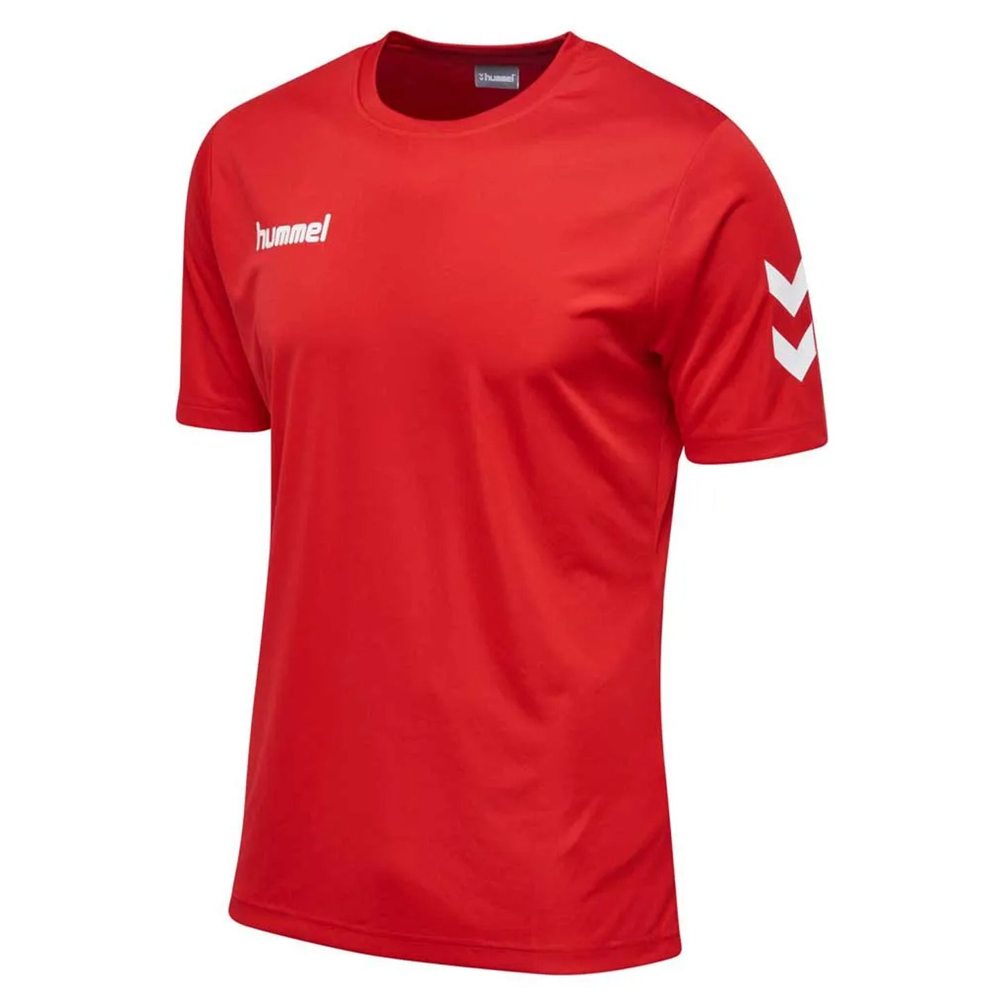 Red - Side - Hummel Mens Core Hybrid T-Shirt