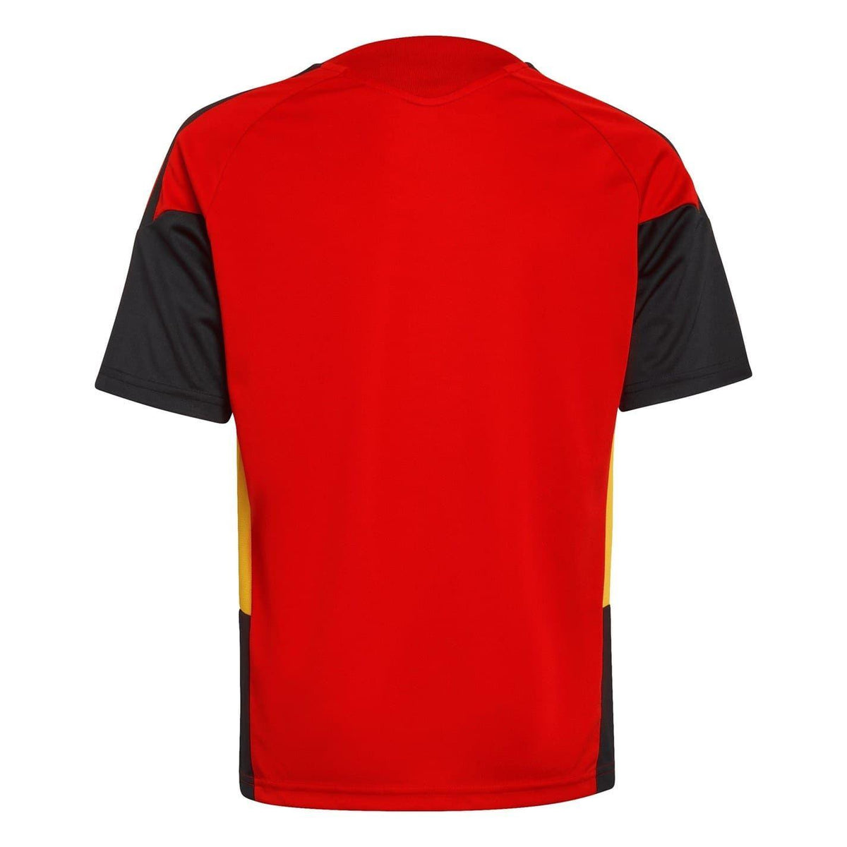 Red-Black - Back - Adidas Childrens-Kids World Cup 2026 Belgium Football Shirt