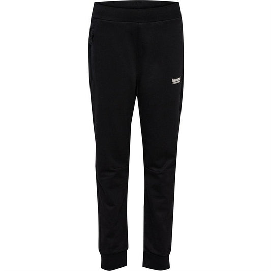 Black - Front - Hummel Childrens-Kids Adjustable Waist Jogging Bottoms