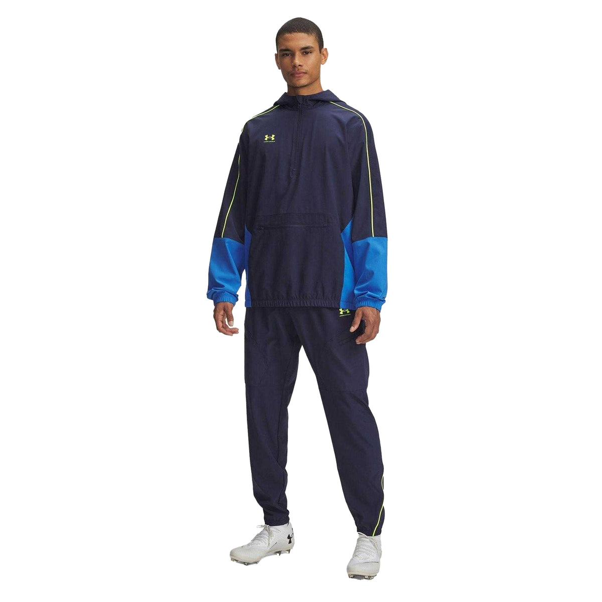 Blue - Side - Under Armour Mens Challenger Trousers