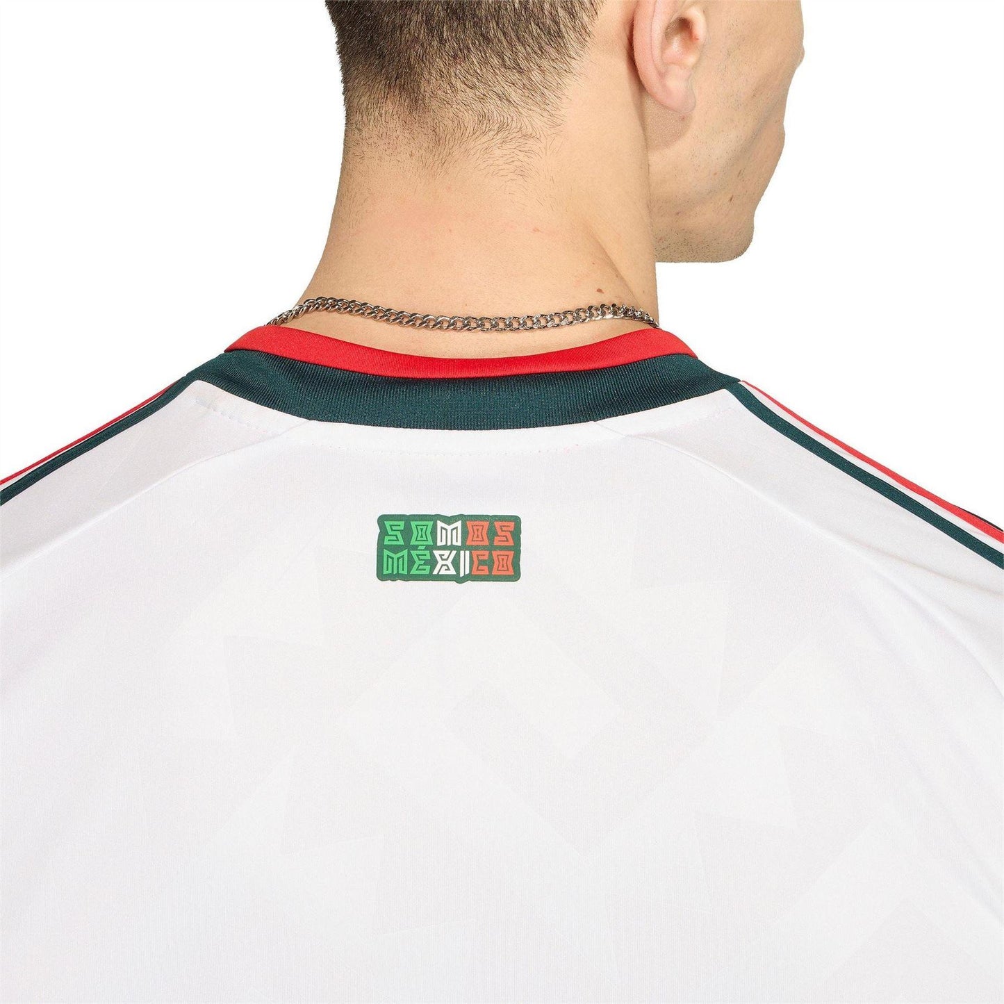 White-Green - Pack Shot - Adidas Mens 2026 Mexico Away Shirt