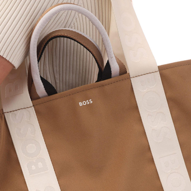 Beige - Back - Hugo Boss Deva Shopper Bag