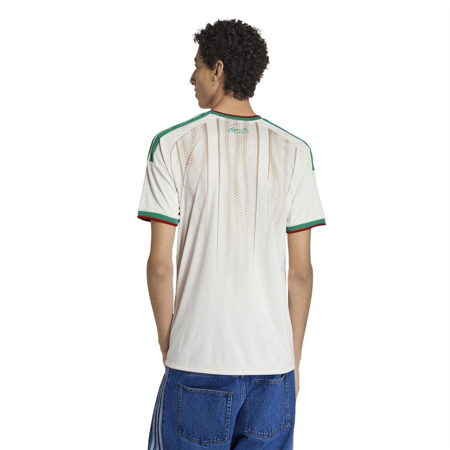 White-Green - Pack Shot - Adidas Mens World Cup 2026 Algeria Home Shirt