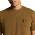 Brown - Side - Lyle & Scott Mens Pique T-Shirt