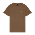Brown - Front - Lyle & Scott Mens Pique T-Shirt