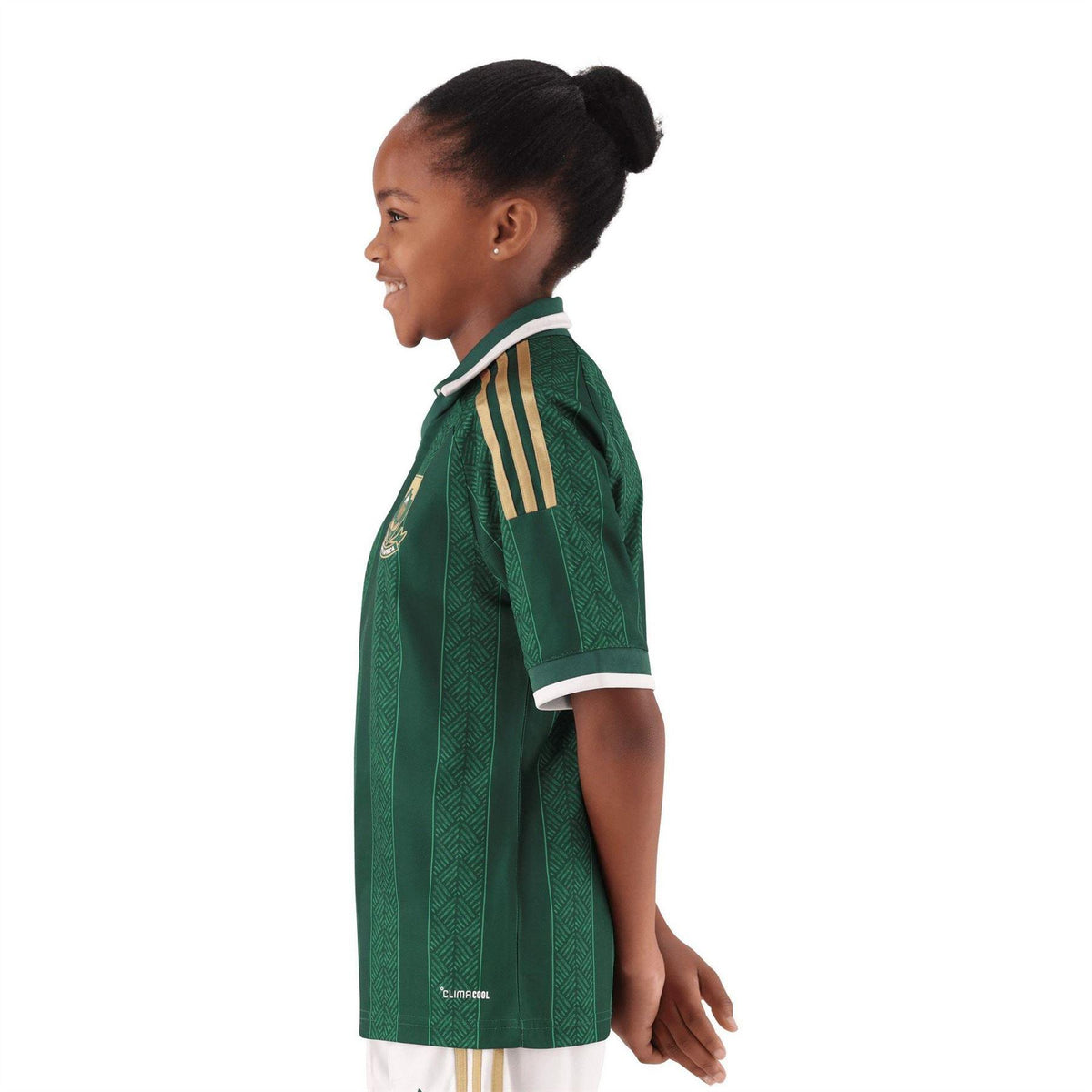Green-White - Pack Shot - Adidas Childrens-Kids 2026 South Africa Away Shirt