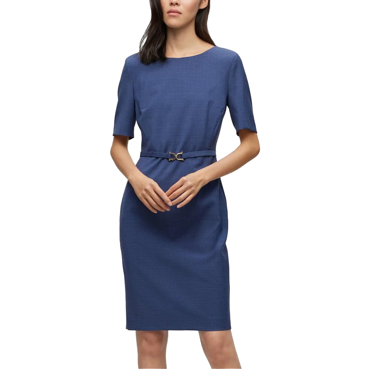 Blue - Lifestyle - Hugo Boss Womens-Ladies Daleah Dress