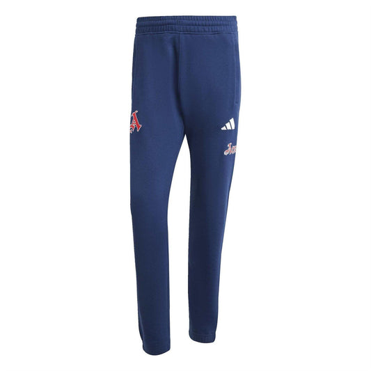Indigo Blue - Front - Adidas Mens Arsenal FC Tracksuit Bottoms